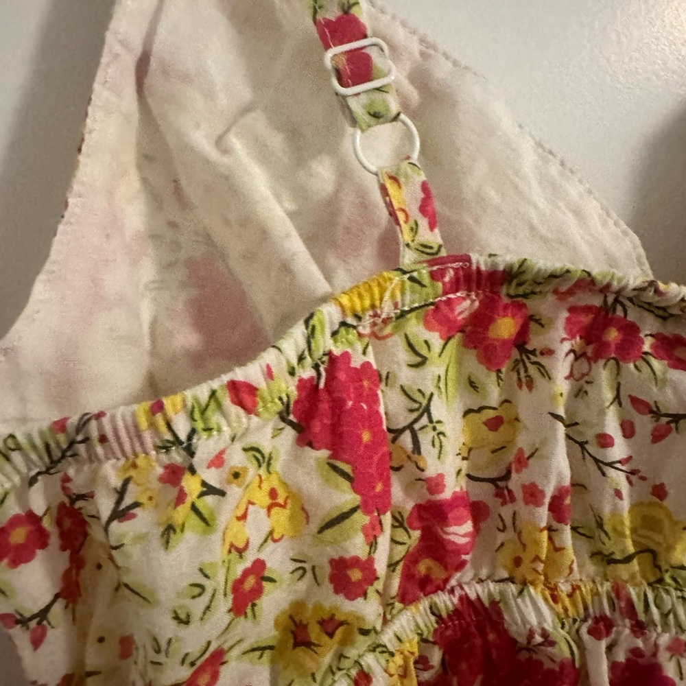 White, Pink and Yellow Tank Top - Picture 3 of 7